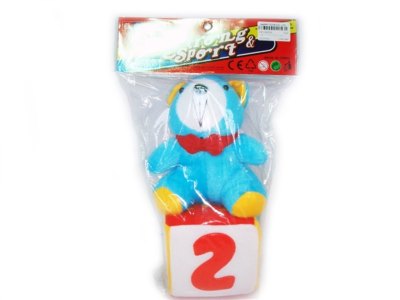 FABRICS DICE & BEAR W/BELL - HP1000324