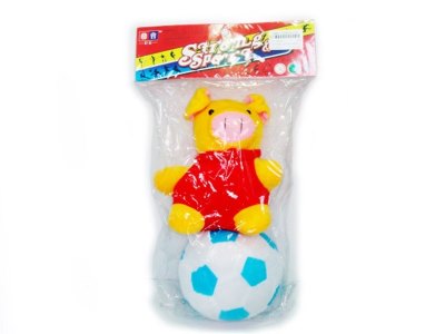 FOOTBALL & PIG W/BELL - HP1000331