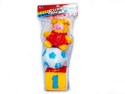 DICE THE BALL & PIG W/BELL(3PCS) - HP1000348