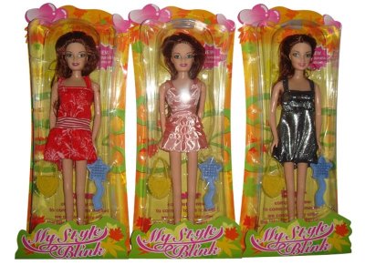 BENDABLE DOLL 3 ASST. - HP1000859