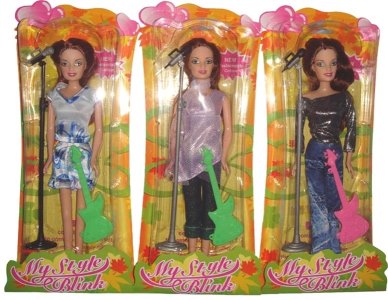 BENDABLE DOLL 3 ASST. - HP1000861