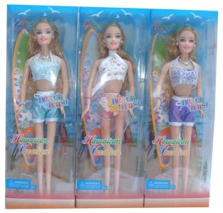 BENDABLE BEACH DOLL 3 ASST. - HP1000869