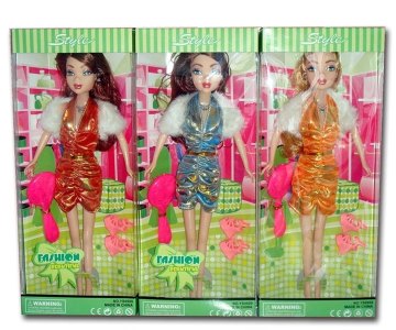 BENDABLE DOLL 3 ASST. - HP1000881
