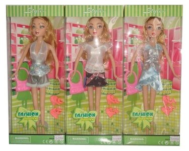 BENDABLE DOLL 3 ASST. - HP1000882