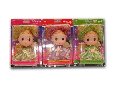 MINI DOLL W/HANGING LINE 3 ASST. - HP1001008