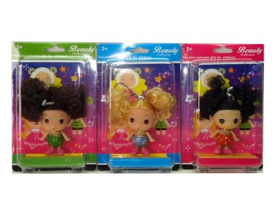 MINI DOLL W/HANGING LINE 3 ASST. - HP1001011