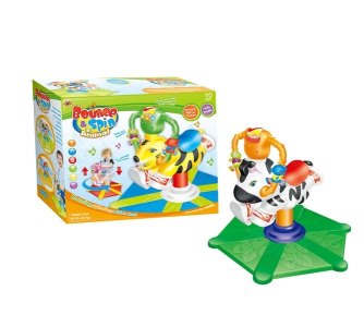 B/O BOUNCE & SPIN ZEBRA W/MUSIC & LIGHT - HP1001080