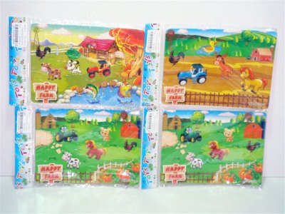 FARM PUZZLE 4 ASST. - HP1001304