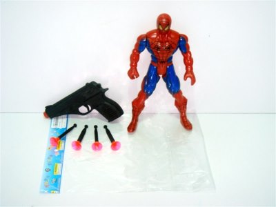 SPIDERMAN W/LIGHT & SOFT SHOOTING GUN - HP1001562