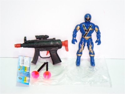 SUPER SOLDIER W/SOFT SHOOTING GUN  - HP1001585