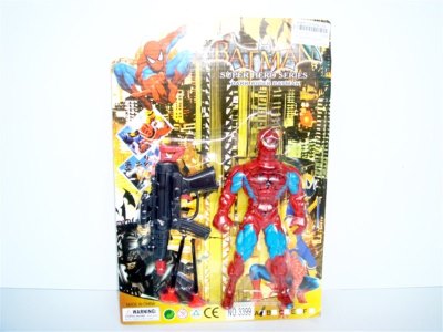 SPIPDER MAN W/LIGHT & SOFT SHOOTING GUN - HP1001593