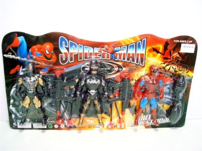 SUPER MAN SET W/LIGHT & SOFT SHOOTING GUN &HAND GRENADES  - HP1001599