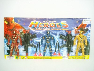 SUPER SOLDIER W/SOFT SHOOTING GUN - HP1001603