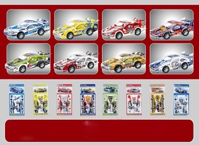 3D PUZZLE (8 ASST PULL BACK RACING CAR) - HP1002082