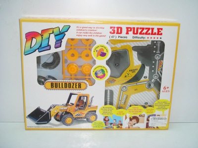 3D PUZZLE (2 ASST FRICTION CONSTRUCTION CAR) - HP1002095