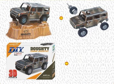 3D PUZZLE （FRICTION JEEP CAR） - HP1002098