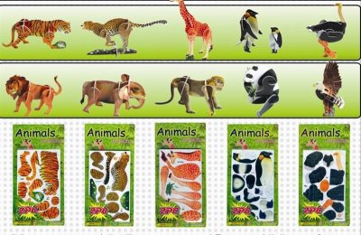 3D PUZZLE (10 ASST 2/S ANIMALS) - HP1002101