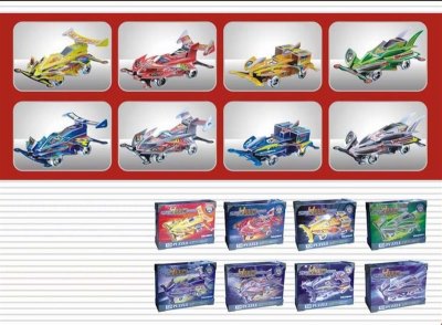 3D PUZZLE (8 ASST PULL BACK CAR) - HP1002103