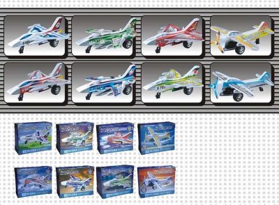 3D PUZZLE (8 ASST PULL BACK PLANE) - HP1002104