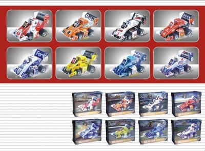 3D PUZZLE (8 ASST PULL BACK CAR) - HP1002105