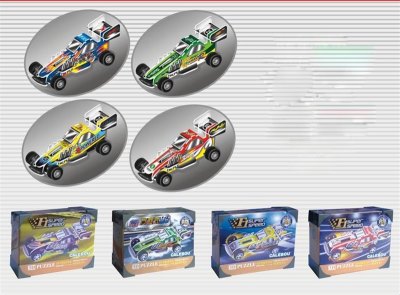 3D PUZZLE (4 ASST PULL BACK CAR) - HP1002106