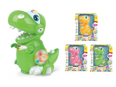 B/O BUMP AND GO DINASAUR W/MUSIC & LIGHT (3COLOR) - HP1002583