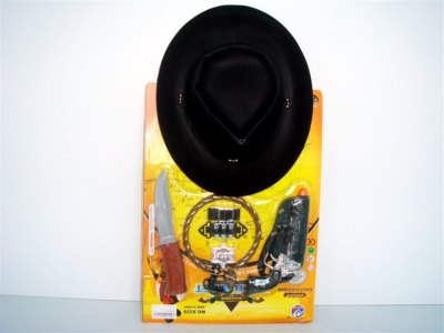 COWBOY HAT PLAY SET 3 ASST.(6PCS) - HP1002608