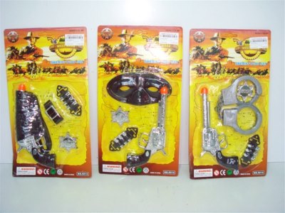COWBOY GUN PLAY SET 3 ASST.(4PCS) - HP1002614