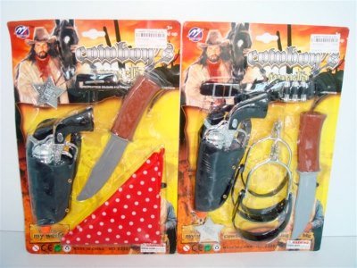 COWBOY GUN PLAY SET 4 ASST.(6PCS) - HP1002620