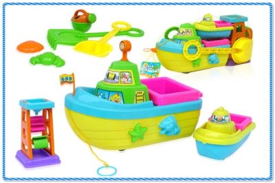 BEACH BLOCK PIRATE BOAT - HP1003966