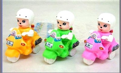 PULL LINE POLICE MOTOR YELLOW/GREEN/PINK - HP1004331