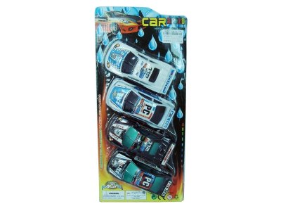 PULL BACK POLICE CAR 4PCS - HP1005109