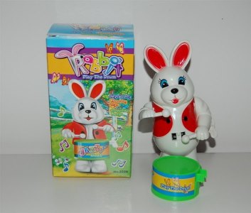 WIND UP RABBIT W/DRUM - HP1005258