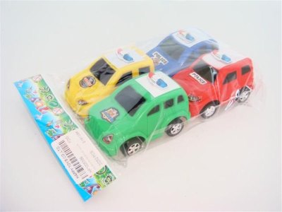 PULL BACK POLICE CAR 4ASST. 4COLOR - HP1005599