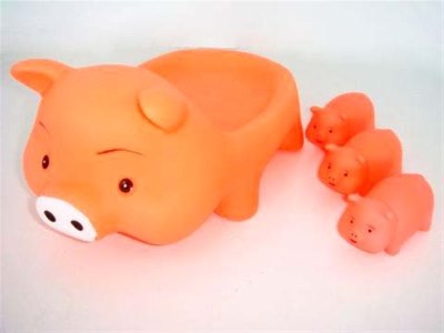 4 PCS VINYL PINK PIG - HP1005707