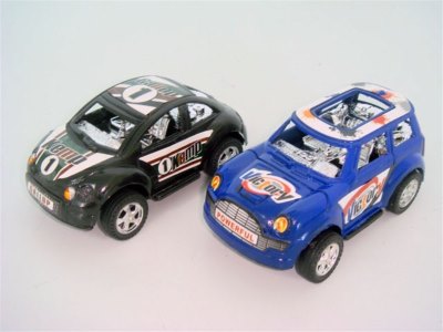 PULL BACK CAR 2ASST. BLACK RED BLUE SILVER - HP1005804