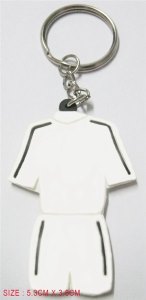 PVC WHITE POLO SHIRT KEYCHAIN - HP1005913