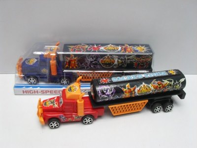 FRICTION OIL TANKER & CONTAINER CAR 2ASST.2COLOR - HP1006239