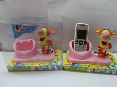 SOLAR ENERGY CARTOON TIGGER MOBILE PHONE HOLDER - HP1006291