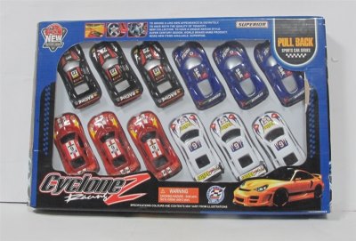 PULL BACK RACING CAR 4ASST.12PCS - HP1007861