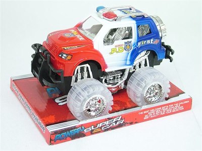 FRICTION CAR W/FLASHING LIGHT & MUSIC (4COLOR) - HP1008224