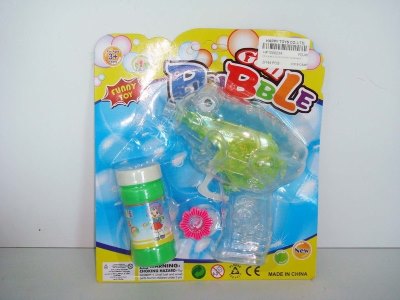 FROG BUBBLE GUN SET W/LIGHT (TRANSPARENT) - HP1008234