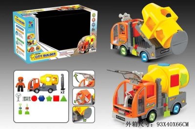 B/O CONSTRUCTION CAR W/BLOCK - HP1009712