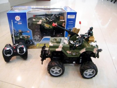 4 FUNCTION R/C CAR W/LIGHT & MUSIC GREEN - HP1010696