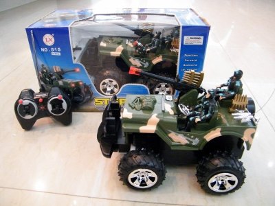 4 FUNCTION R/C CAR W/LIGHT & MUSIC GREEN - HP1010699