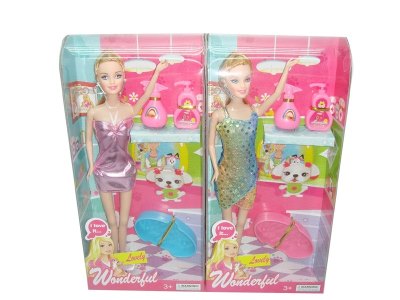 FASHION DOLL W/ACCESSORIES (SOLID BODY) 2ASST. - HP1012246