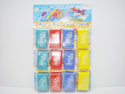 WATER GAME GREEN/RED/BLUE/YELLOW 12PC/CARD - HP1012718