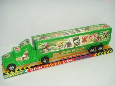 BEN10 FRICTION CONTAINER CAR GREEN - HP1013442