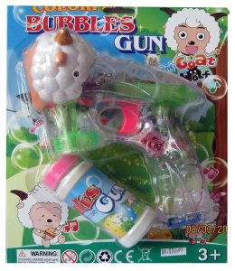 B/O TRANSPARENT BUBBLE GUN W/LIGHT & MUSIC - HP1013751