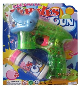CROCODILE BUBBLE GUN W/LIGHT & MUSIC(TRANSPARENT) - HP1013752